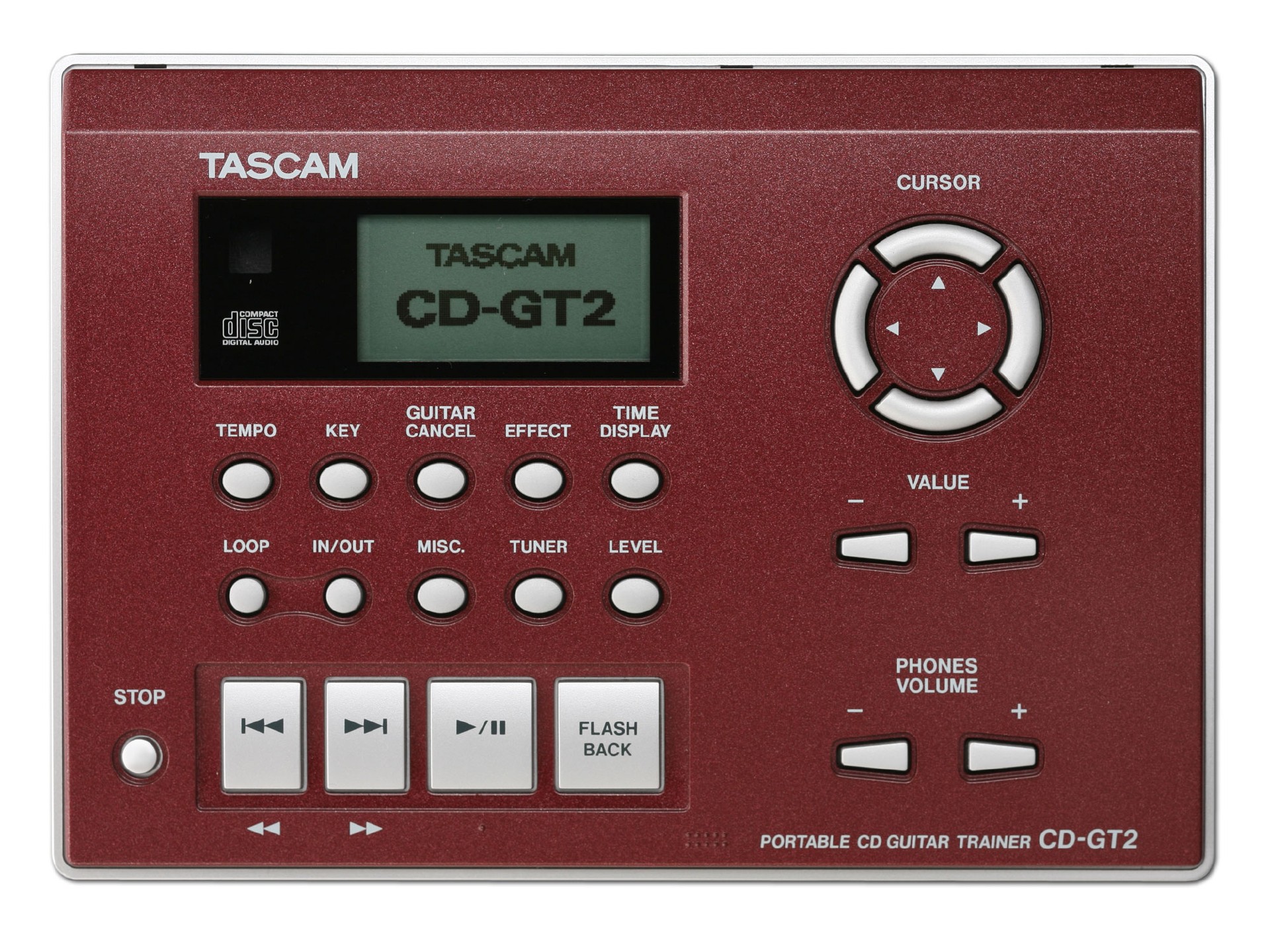 CD-GT2 | Portable CD Guitar Trainer | TASCAM - International