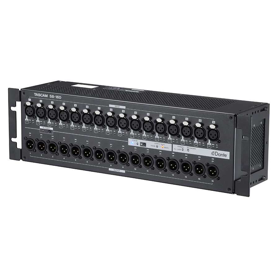 SB-16D | 16in/16out Dante Stage Box | TASCAM (日本)
