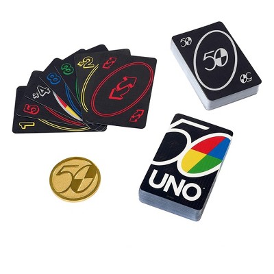 Mattel UNO Premium 50th Anniversary Edition Matching Card Game