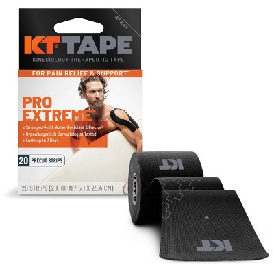KT Tape Original Elastic Sports Tape 20 Strips - Black: Arthritis