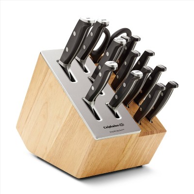 Calphalon 15pc Stainless Steel Cutlery Set: Forged Blades, Knife