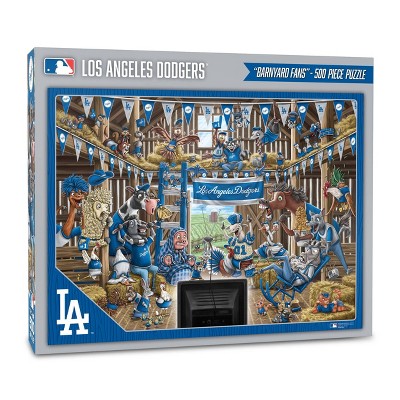 MLB Los Angeles Dodgers Barnyard Fans Puzzle - 500pc : Target