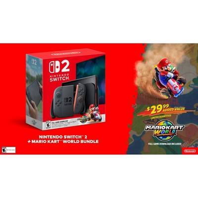 Nintendo Switch 2 Console + Mario Kart World Bundle (Digital
