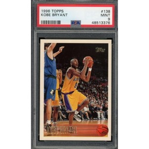 Kobe Bryant Rookie Card 1996-97 Topps #138 PSA 9 : Target