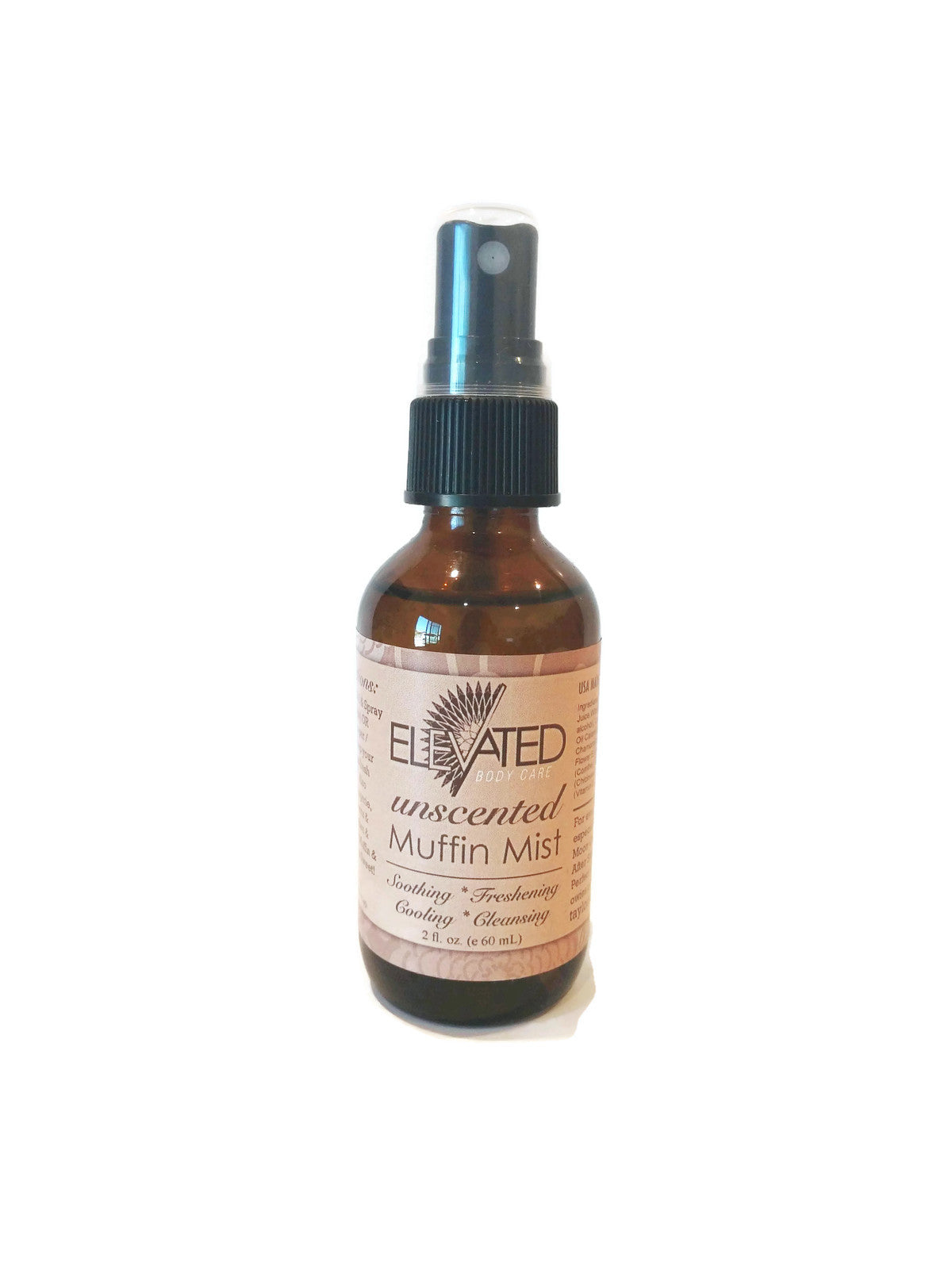 ELEVATED Muffin Mist All Natural Feminine Spray - 2oz glass bottle