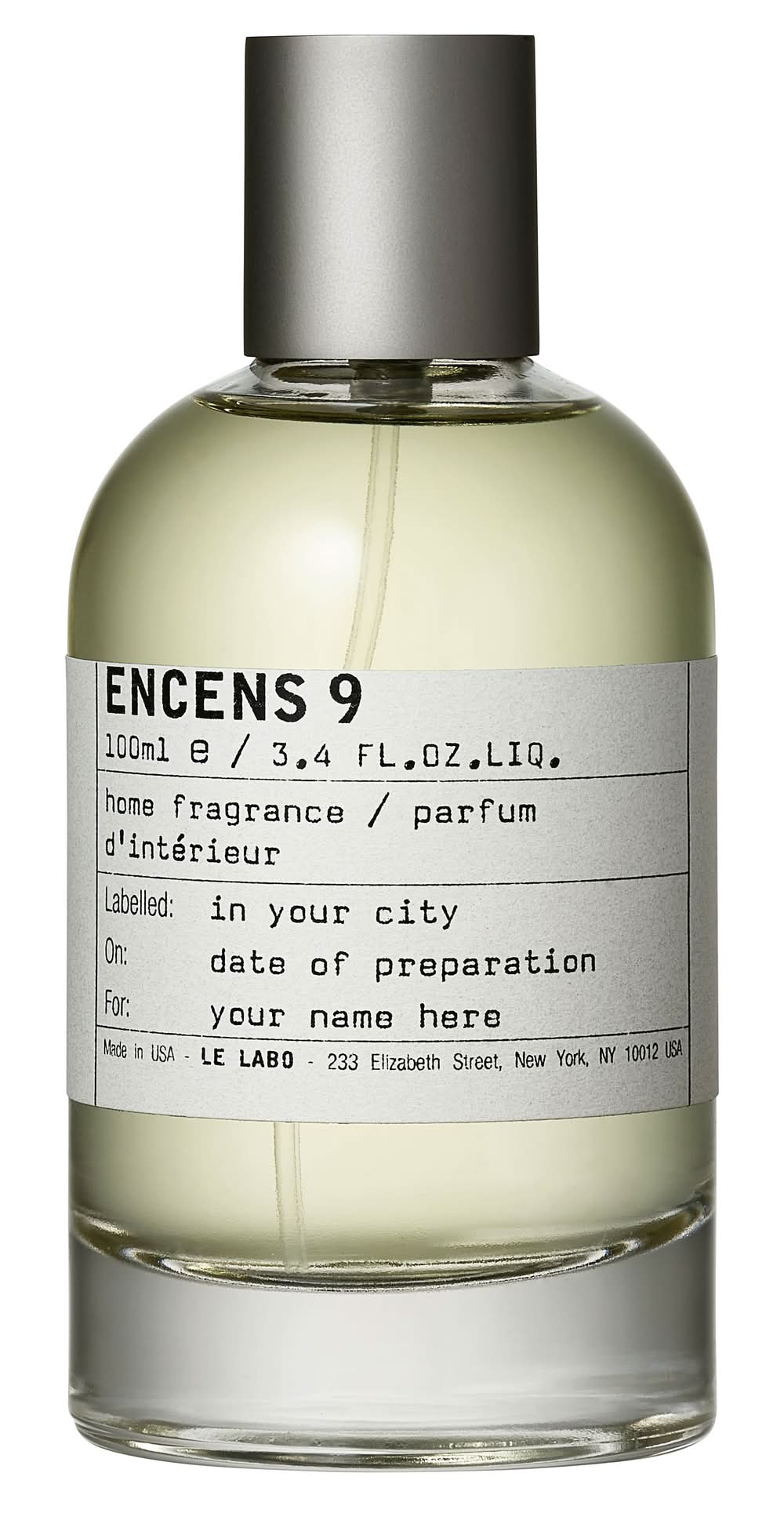 LE LABO ENCENS 9 ホームフレグランス 100ml ENCENS 9｜オンソン 9