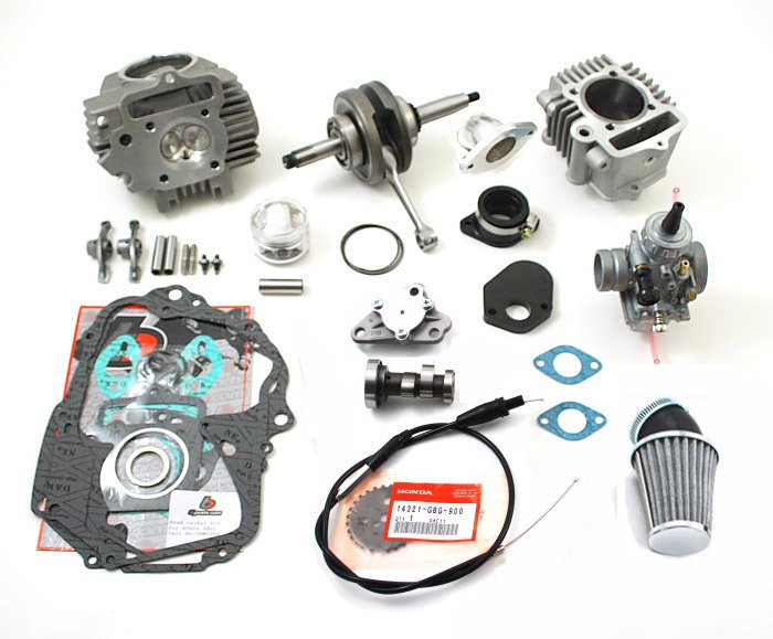 TBParts - Vintage Honda 108cc Stroker big bore & VM26 Carb kit 69