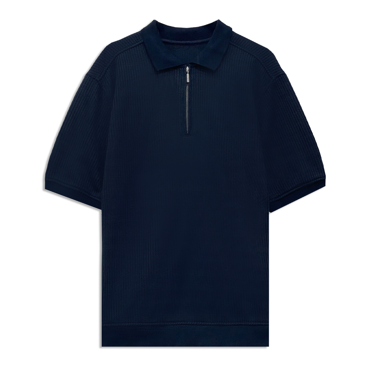 Navy Zip Polo – Tbond Eco