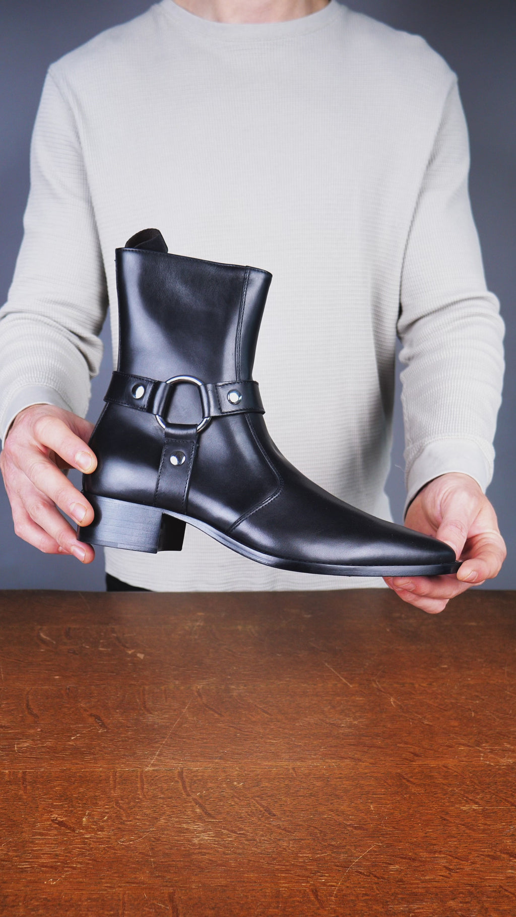 Harness Zip Boot Tan Suede | Thomas Bird | tblon.com