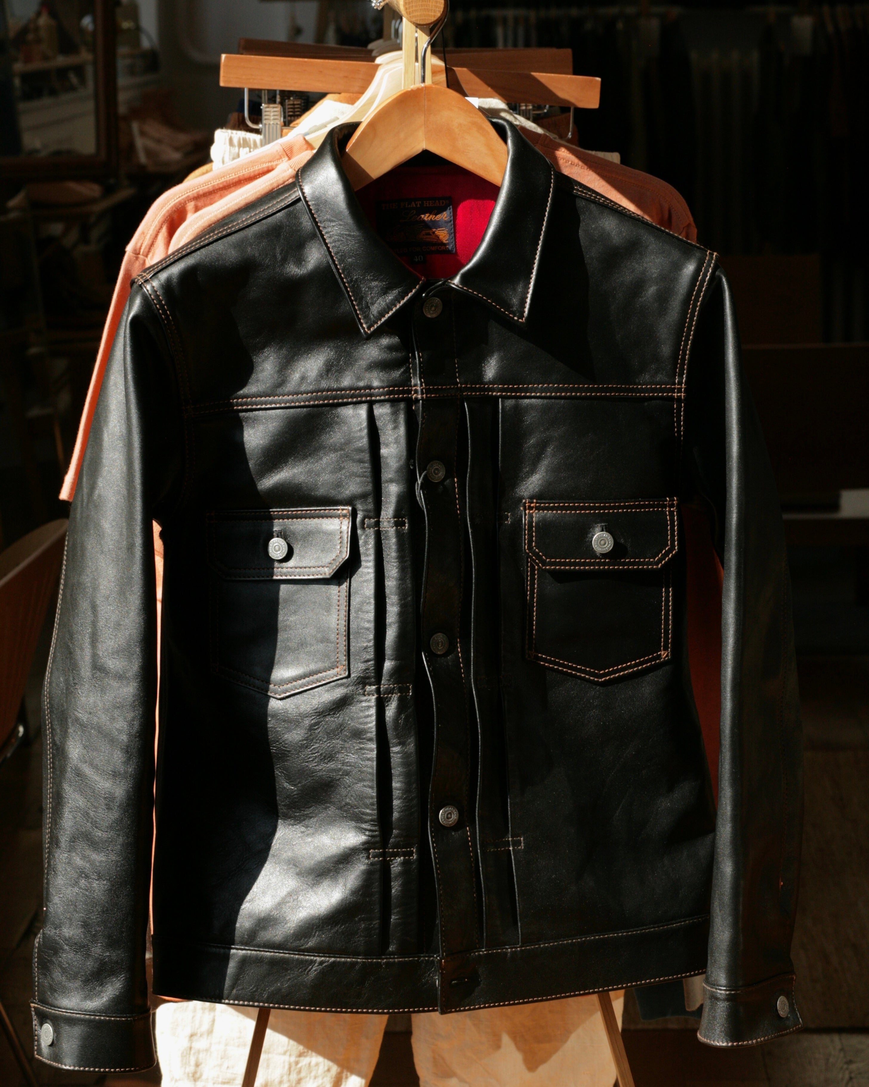 THE FLAT HEAD Shinki Hikaku Horsehide 50's Type II Jacket FN-LJ