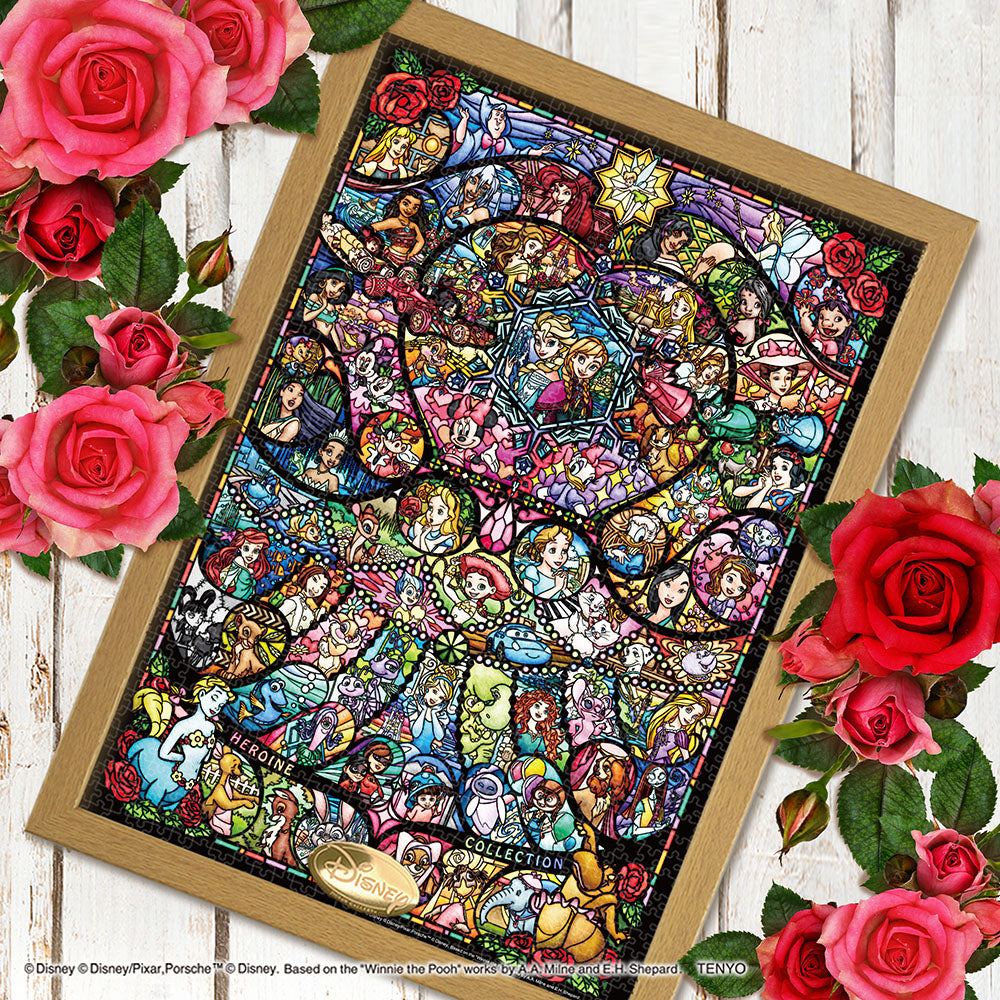 世界最小 ジグソーパズル 1000ピース 「ヒロインコレクション ステンド