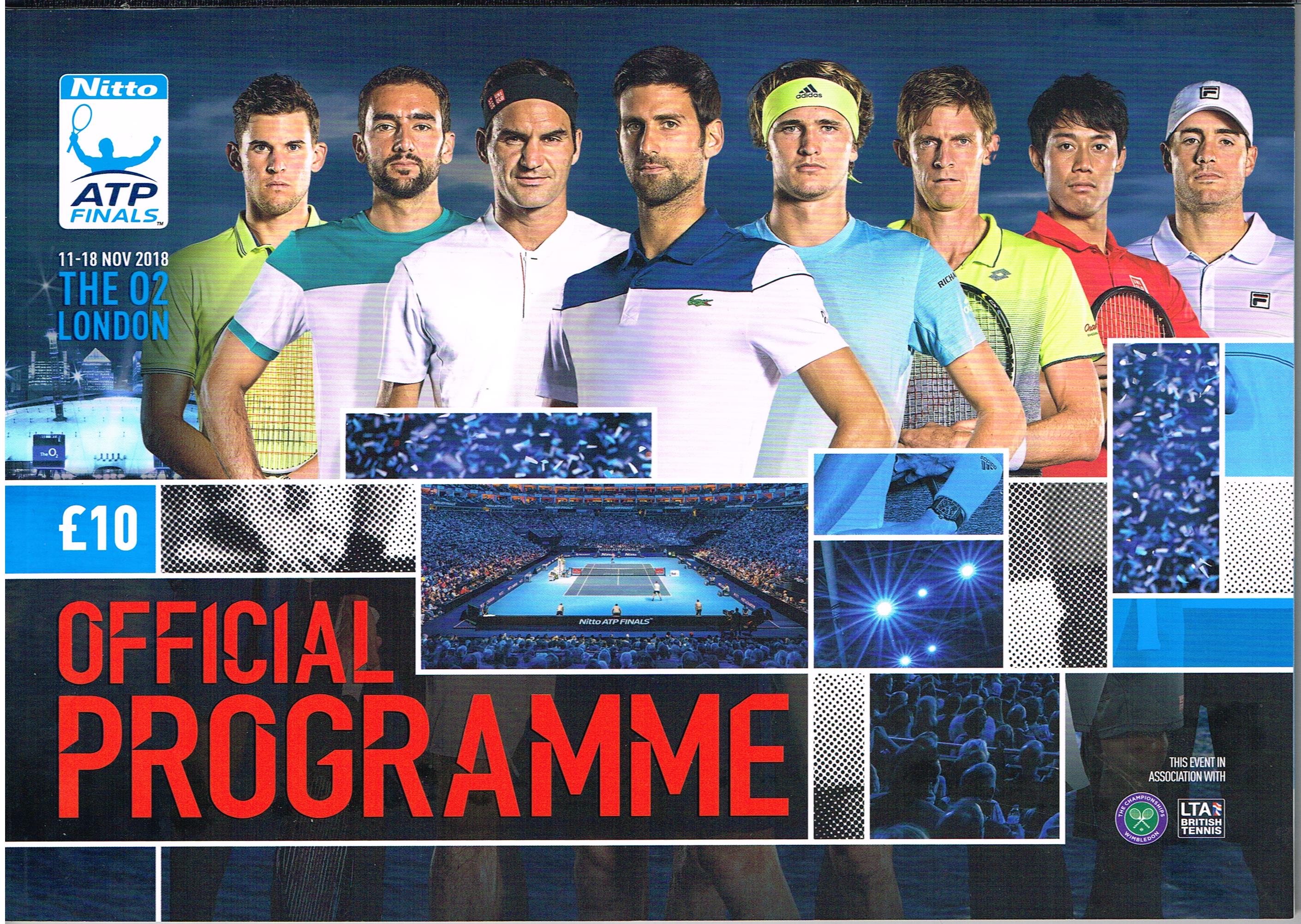 ATP WORLD TOUR FINALS 2018 Official Programme – Tennis Gallery