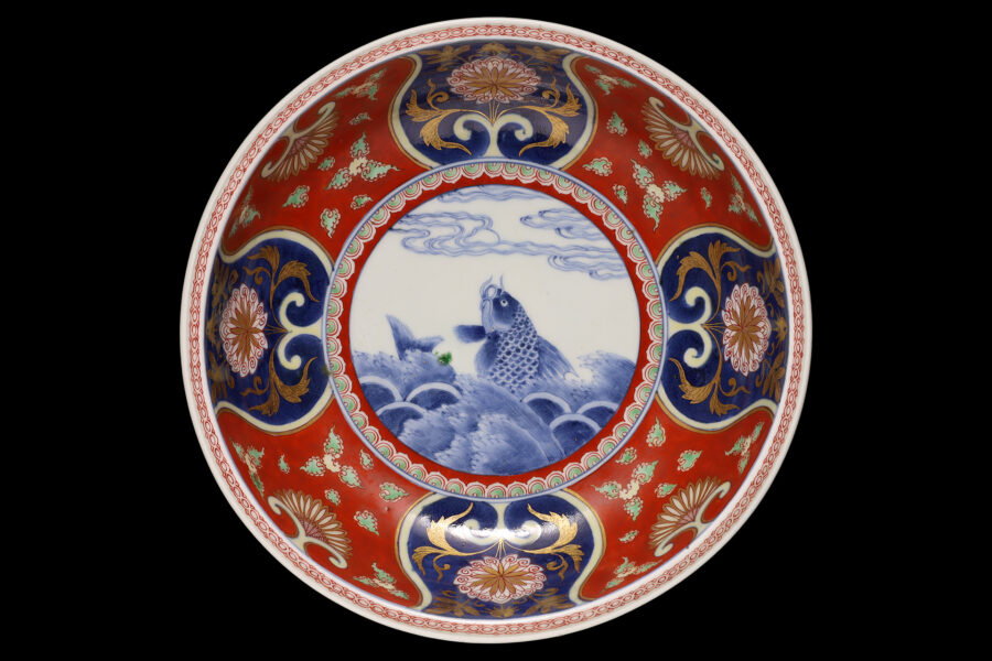 古伊万里色絵荒磯文鉢（江戸時代） - 天平堂（TENPYODO）