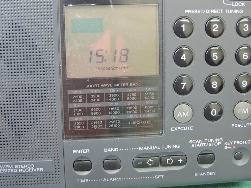 ソニーラジオ PLLシンセサイザーレシーバーICF-SW7600GR BCL ソニー