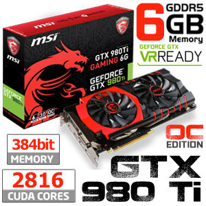 6GB MSI GeForce GTX 980 Ti GAMING 6G Twin FrozrV | Tech Nuggets