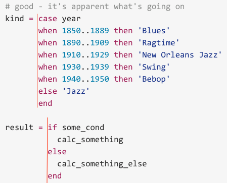 Rubyスタイルガイドを読む: ソースコードレイアウト（2）インデント