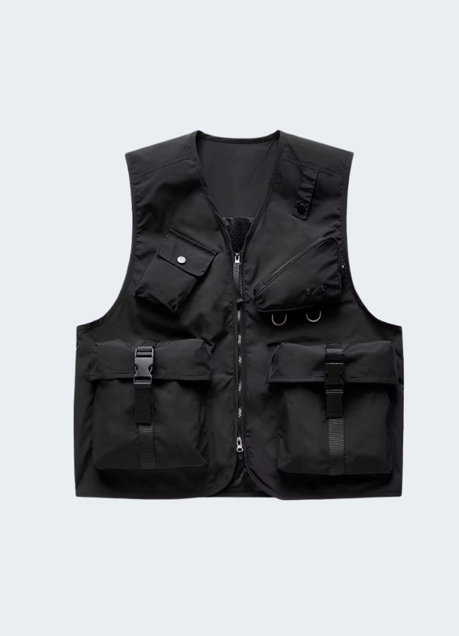 Cargo Utility Vest Streetwear – Techwear Canada