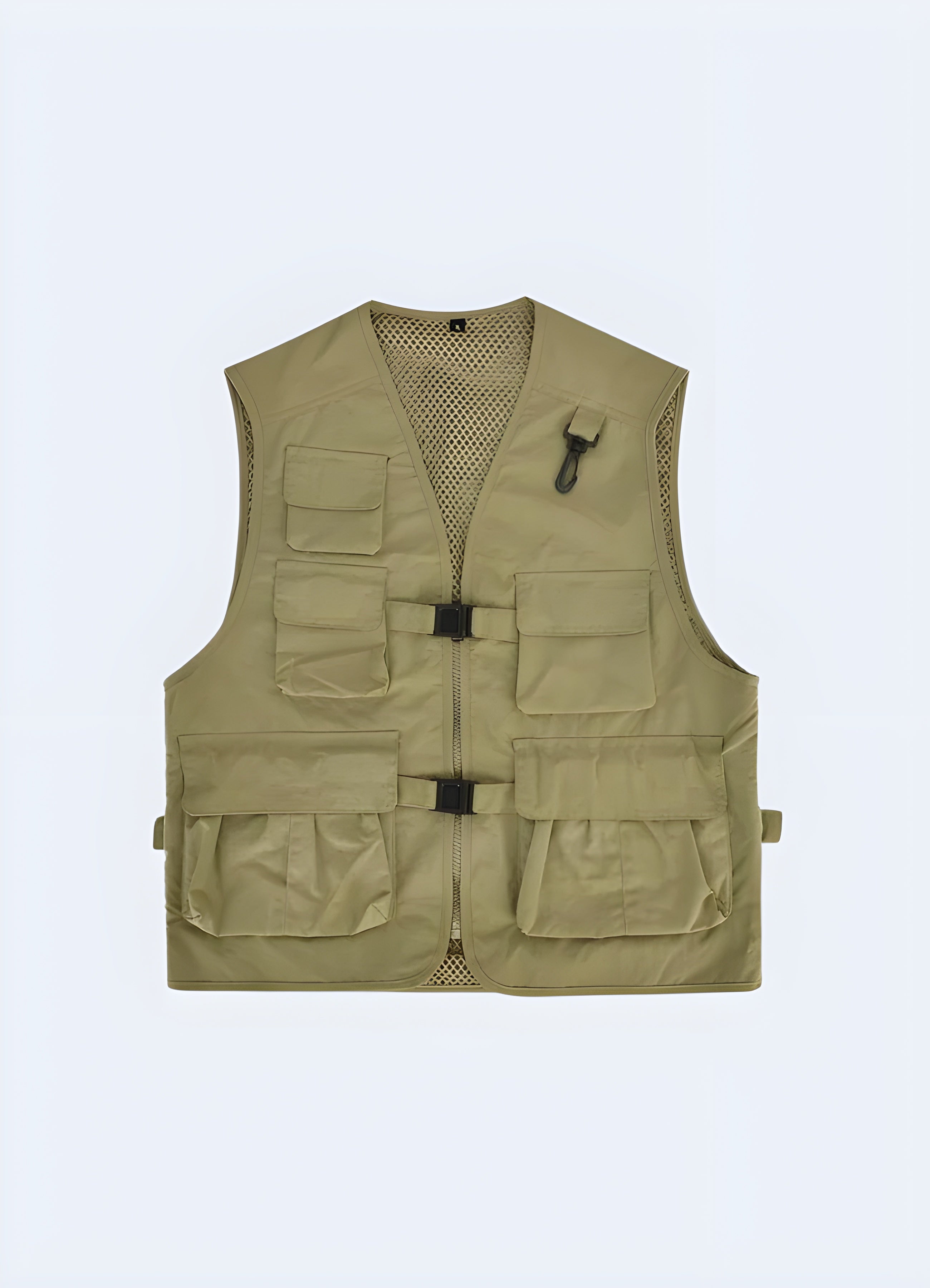 Gorpcore Sleeveless Vest Green Khaki – Techwear Canada