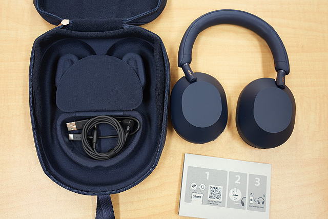 即購入️⭕️】Sony WH-1000XM5 ミッドナイトブルー ヘッドホン WH