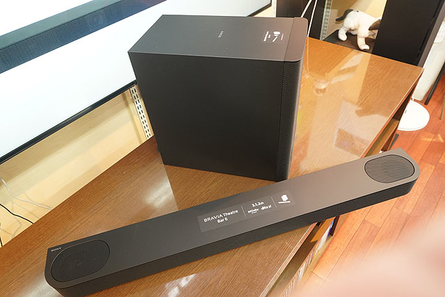 立体音響を楽しめる3.1.2 chサウンドバー『BRAVIA Theatre Bar 6』実機