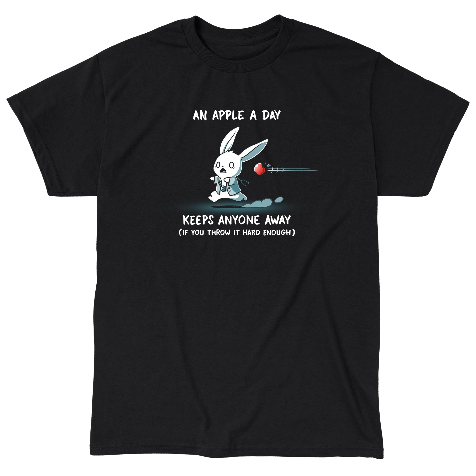 An Apple A Day Keeps Anyone Away | Funny, cute, & nerdy t-shirts