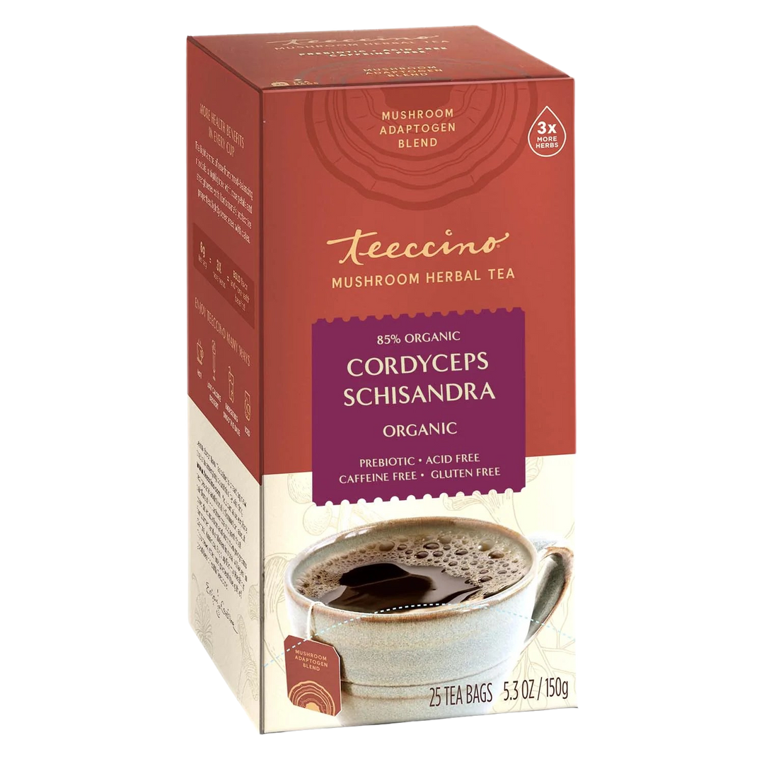 Cordyceps Schisandra Cinnamon Berry Mushroom Tea – Teeccino