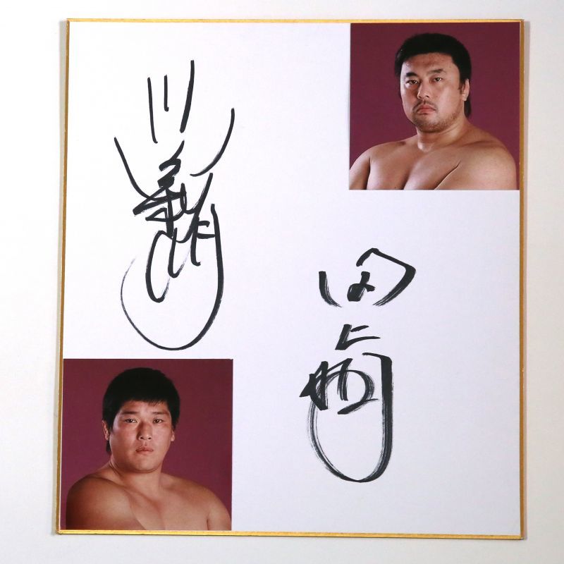 ☆事務所移転企画【最大50％OFF】!!☆川田利明＆田上明【特製寄せ書き