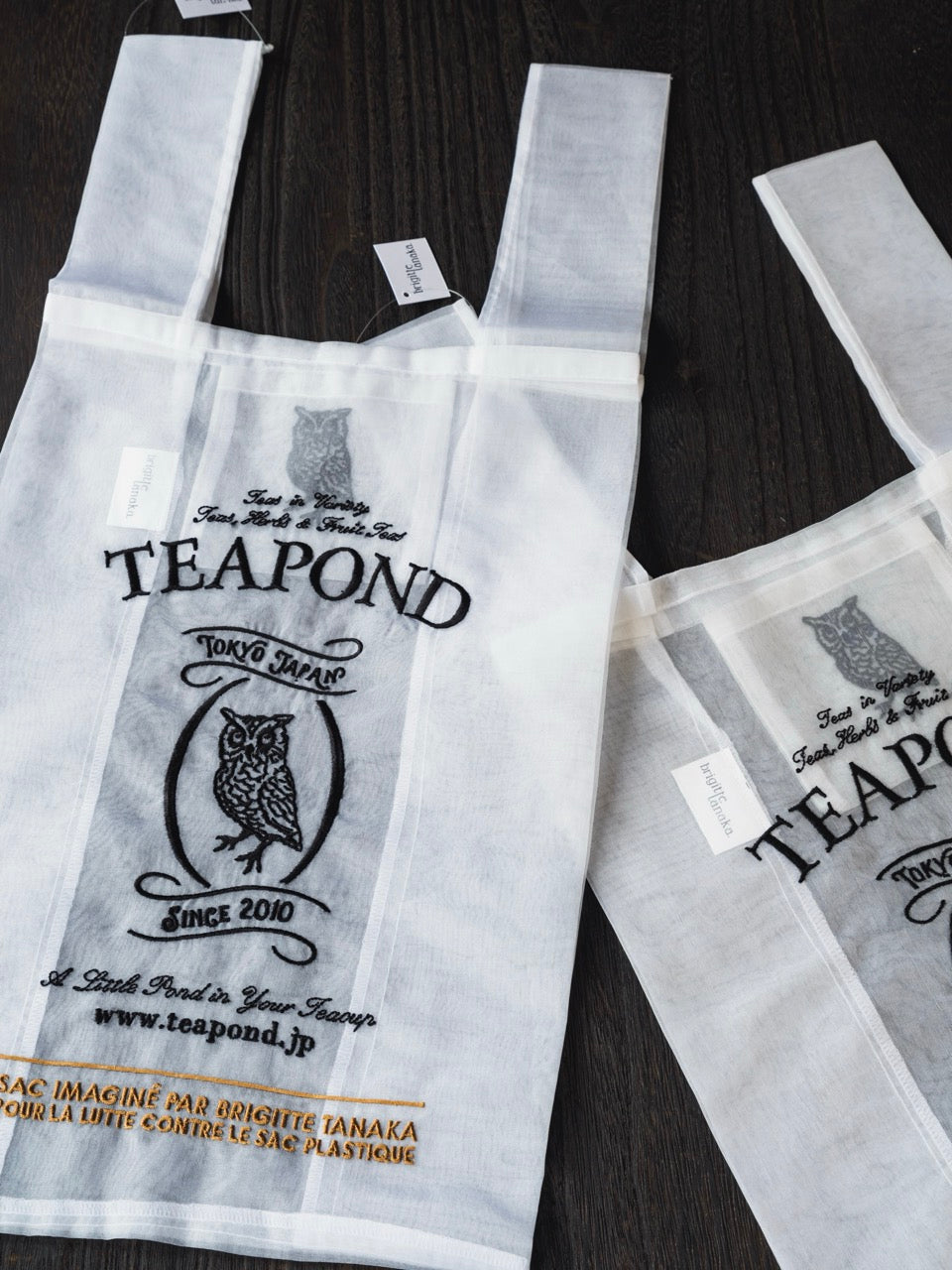 brigitte tanaka × TEAPOND オーガンジーバッグ｜紅茶専門店TEAPOND