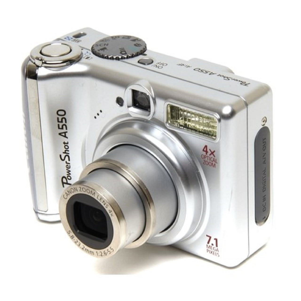 Canon PowerShot A550 7.1 MP Compact Camera – 4× Zoom & SD Support