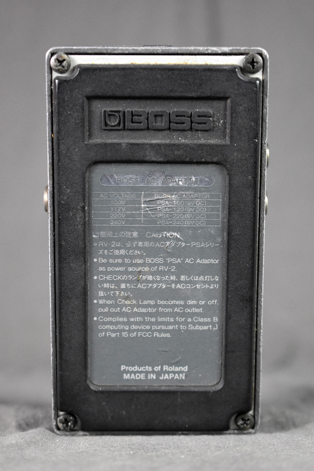 1987 Boss RV-2 Digital Reverb – Telluride Music Co.