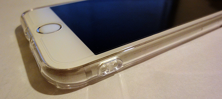 iPhone6sにダイソーの100円スマホカバーをつける！ しかもストラップ穴