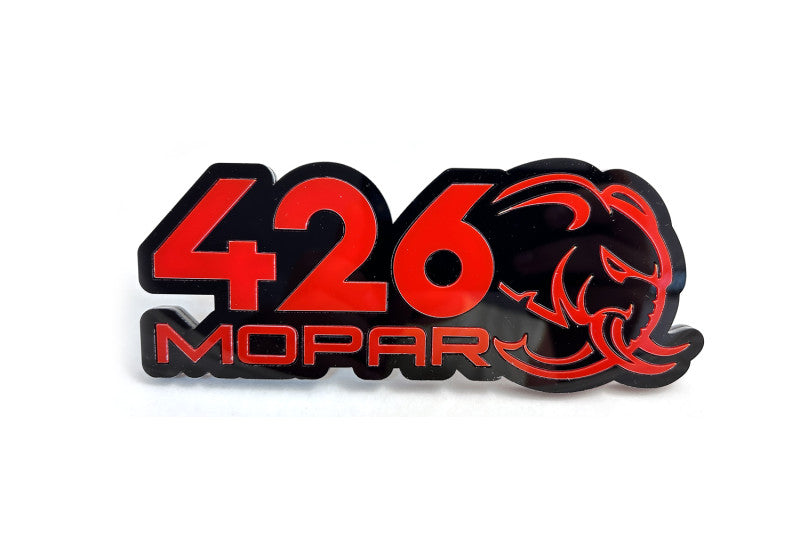 Car grill badge with logo 426 Mopar Hellephant for Dodge – Texcarmats