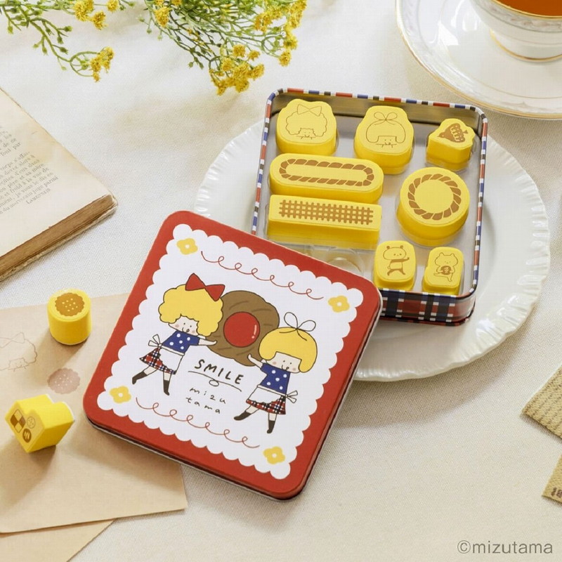 mizutamaのクッキーみたいなはんこと缶のセットBOOK│宝島社の通販