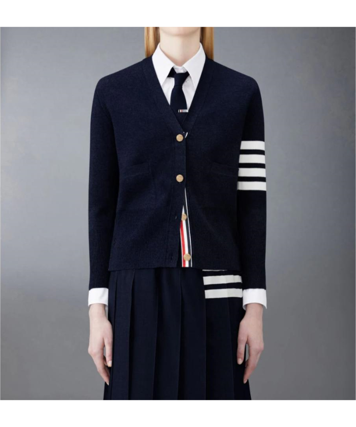 THOM BROWNE/トムブラウン_women通販 | ネイビー ミラノリブ ファイン