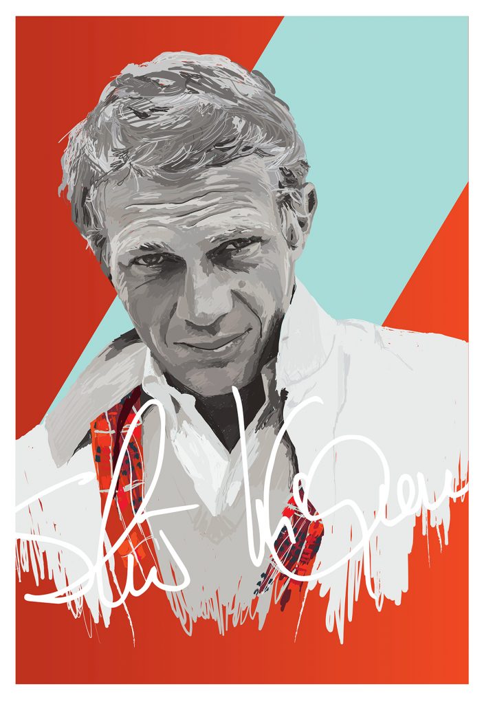 Steve Mcqueen (Signature) by Artist Nicholas Reddyhoff - Thornham Deli
