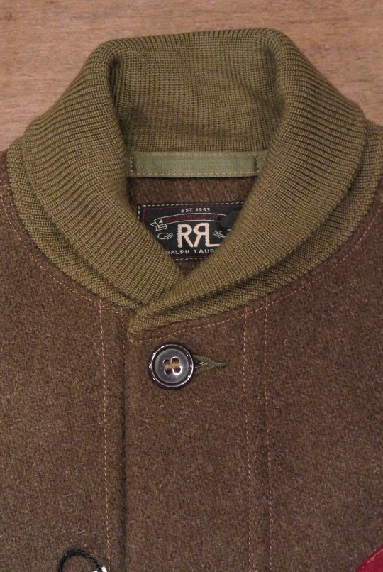 RRL ダブルアールエル RossVarsityJacket レザー×メルトン 定価83000+