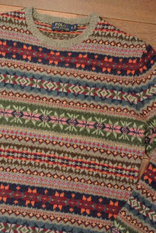 ポロラルフローレン フェアアイルクルーネックセーター 【S】 新品