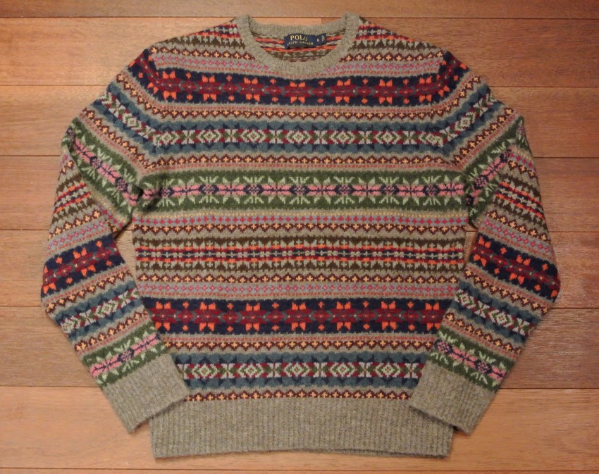 ポロラルフローレン フェアアイルクルーネックセーター 【S】 新品