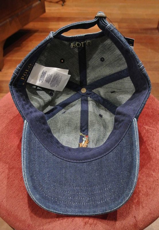 クリックポスト198円も可】ポロラルフローレン デニム キャップ