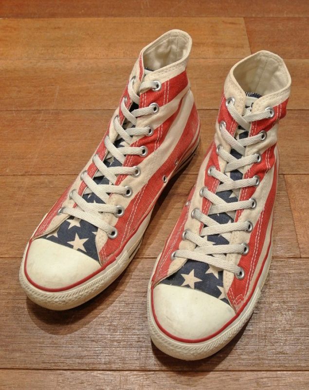 USED) 90s CONVERSE ALLSTAR FLAG アメリカ製 コンバース オールスター