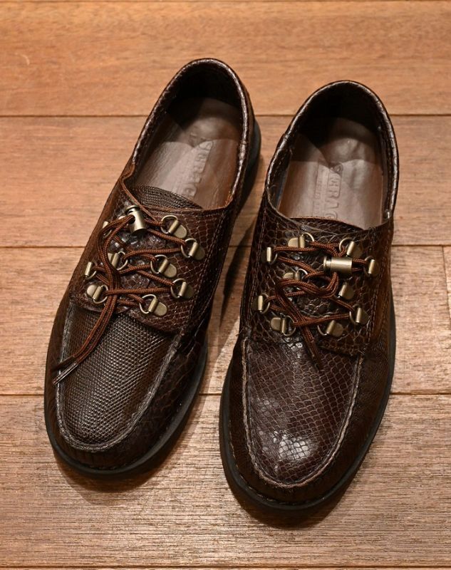 エンジニアードガーメンツ SEBAGO overlap DK brown EXCELLENT USED