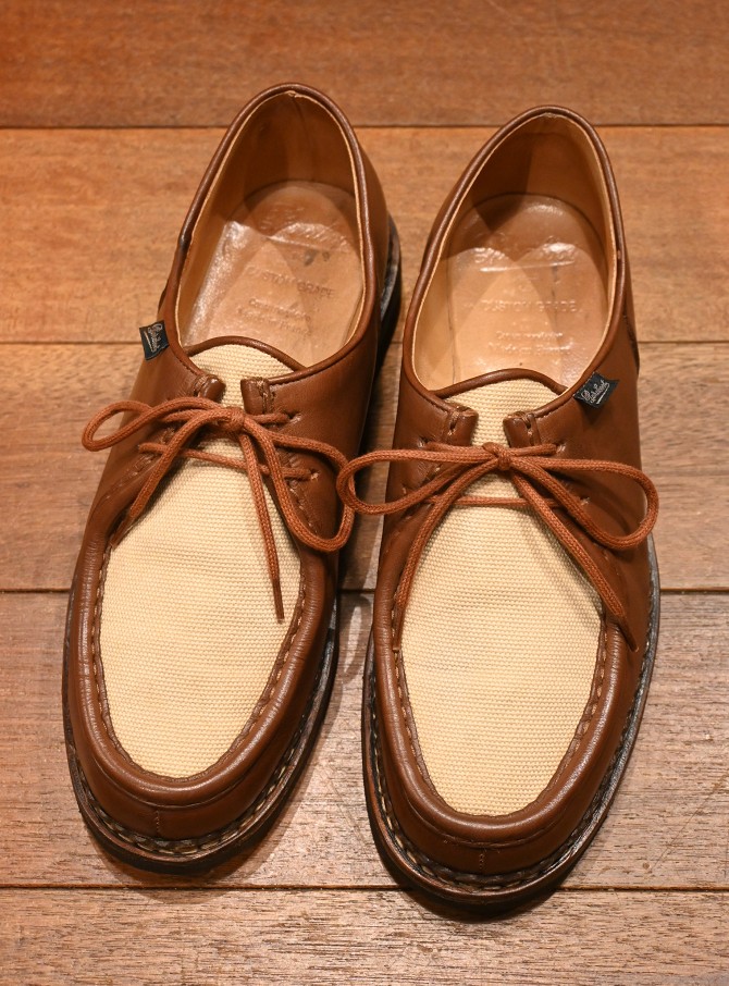 USED) PARABOOT MICHAEL パラブーツ ミカエル レザー×キャンバス