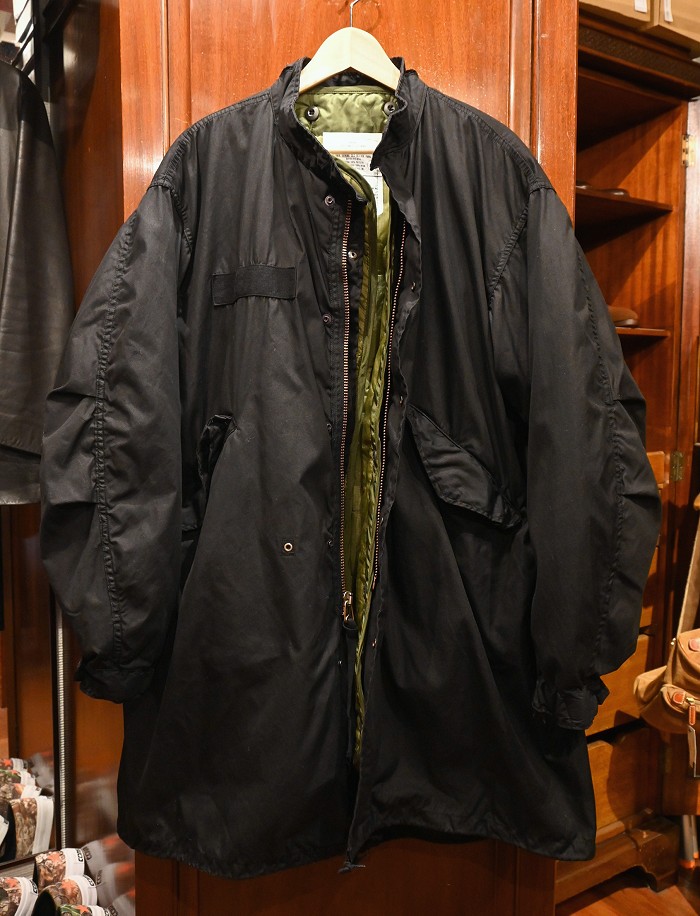 後染めBLACK) USED 70s US ARMY M65 フィッシュテイルパーカー モッズ