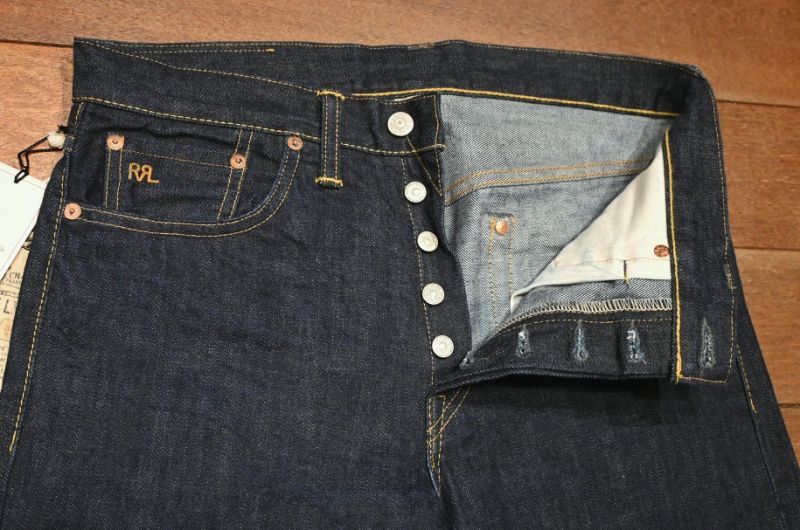 未使用タグ付き RRL ダブルアールエル デニムパンツ STRAIGHT LEG Made