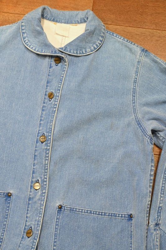 80s VTG/USED L.L BEAN エルエルビーン ショールカラー デニム
