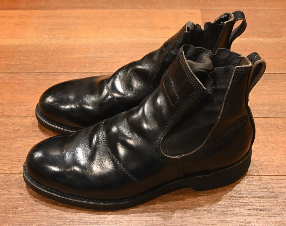 1987 U.S NAVY サイドゴアブーツ MOLDER BOOTS(8-XW)ミリタリーブーツ