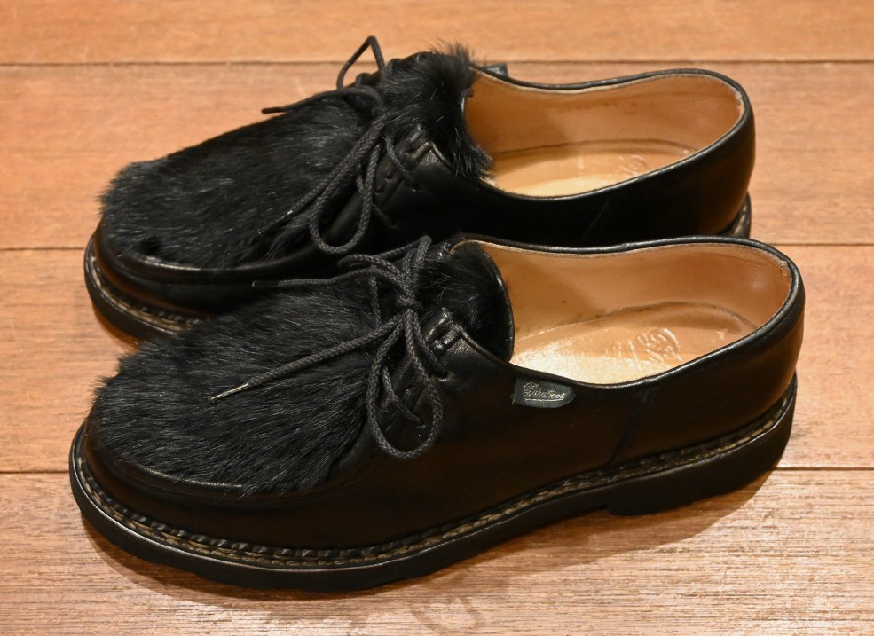 PARABOOT MICHAEL VISON パラブーツ ミカエル ミンクファー (BLACK/UK6
