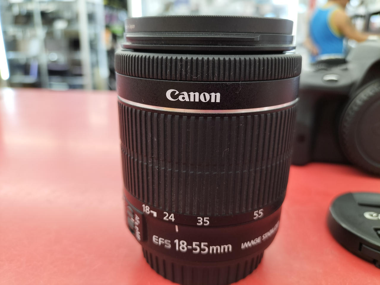 Canon Model number：EOS KISS X7 EF-S 18-55 IS STM Digital Camera