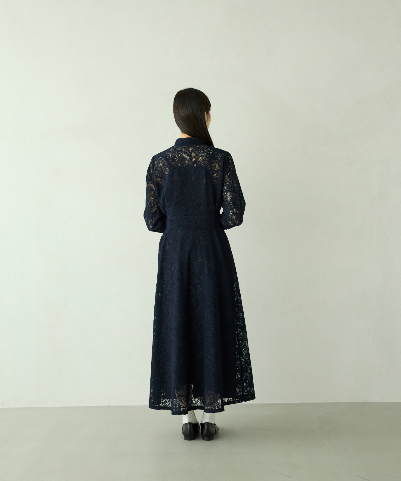 ≪通常販売≫stand collar lace dress（スタンドカラーレースドレス