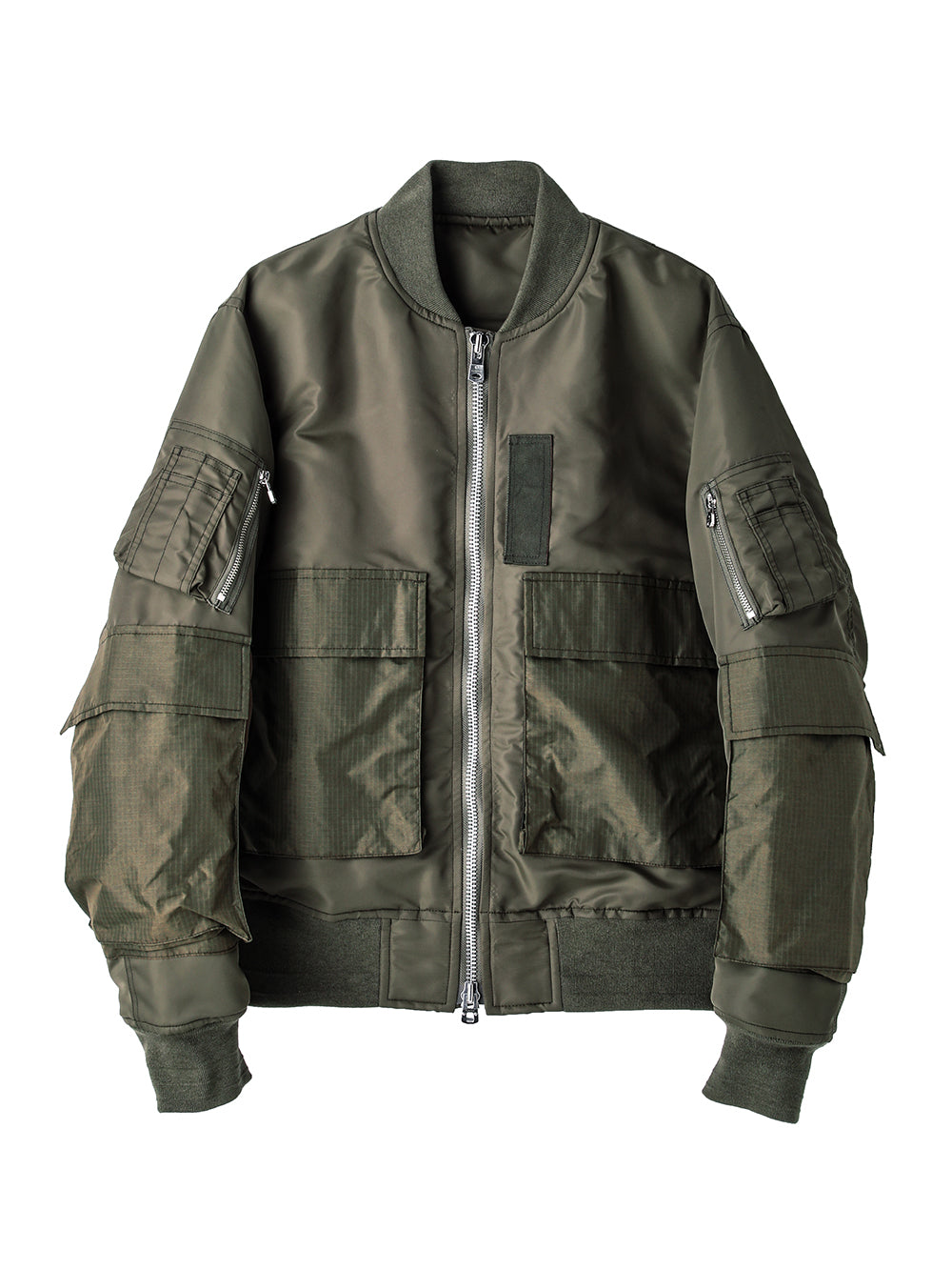 sj.0033AW25-olive B.D.Uポケットフライトジャケット The Black-and